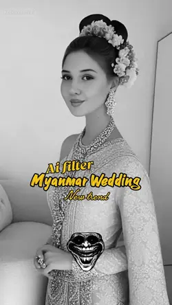 Myanmar wedding dres