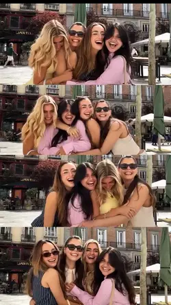Hug with friend