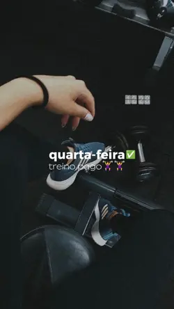 treino de hoje 