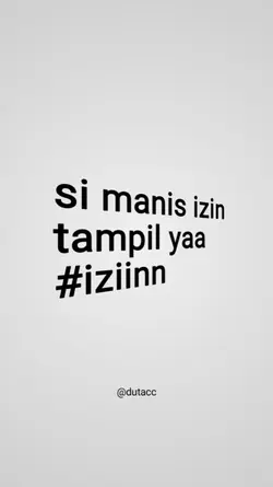 si manis izin tampil