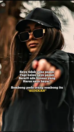 Saya tdak suka pamer