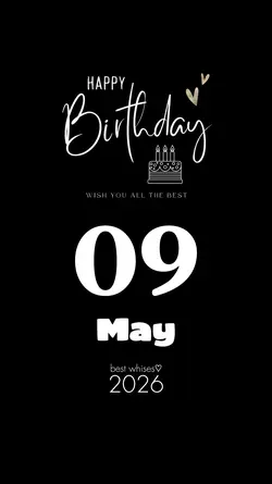 birthday 09 may 2026