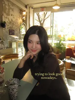 trying to look good