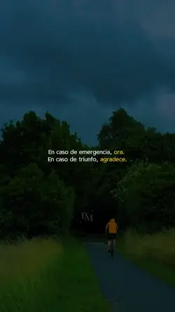 Ora y agradece.