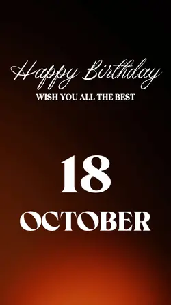 HBD 18 OCTOBER