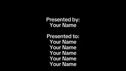 ENDing PRESENTation