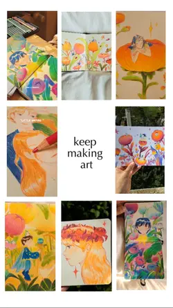 Just making art 