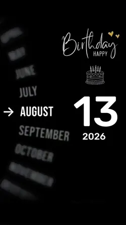 Hbd 13 August 2026