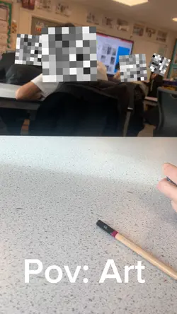 Pov: Art class