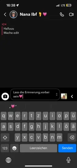 Lass die Erinnerung 
