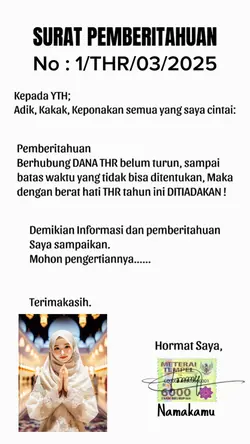 Pemberitahuan THR