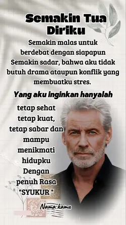 Semakin tua diriku