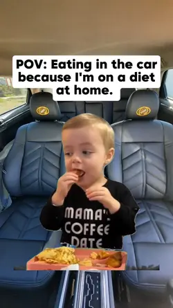 Eating in the car