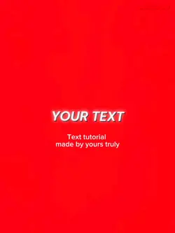 Text tutorial