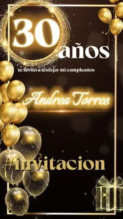 invitación dorada 