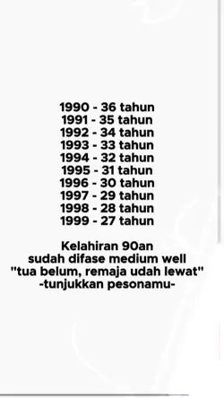 kelahiran 90 an