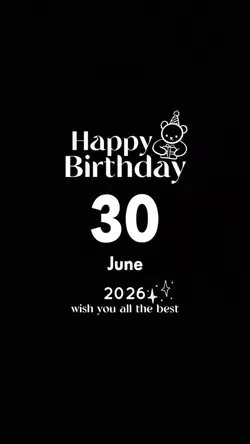 hbd 30 june 2026
