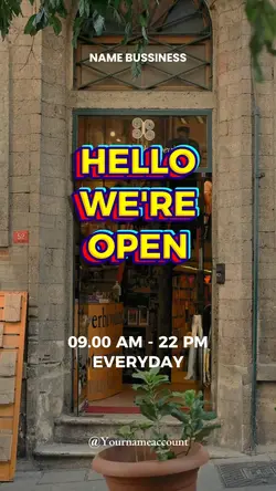 HEELO WE ARE OPEN