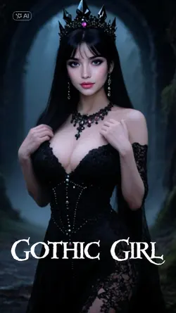 AI Gothic Girl Dark 