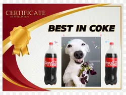 BEST IN COKE AWARD