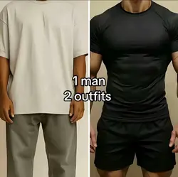 1 man 2 outfits