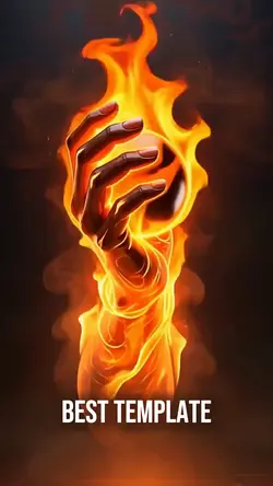 Hand on fire