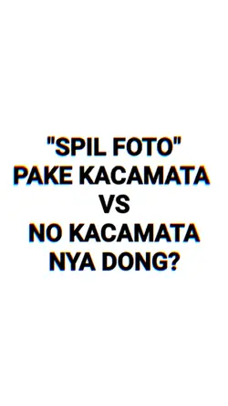 pake kacamata vs no