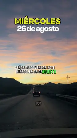 MIÉRCOLES 26  AGOSTO