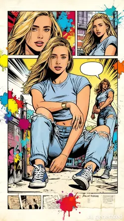 American comic page