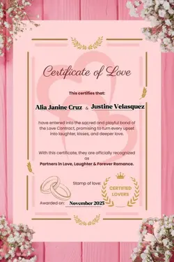 Certificate of Love