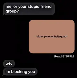me or ur bestfriend