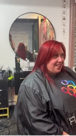 Jen is a redhead 