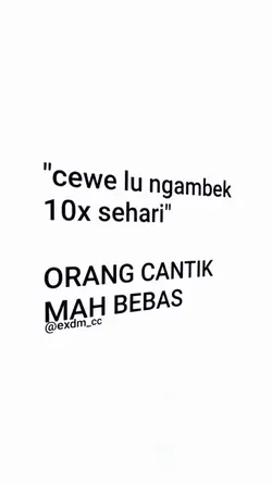 cewe lu ngambek