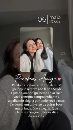 parabéns amiga 