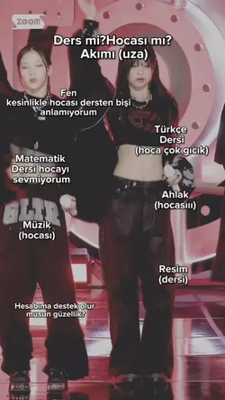 Dersi mi hocası mı?