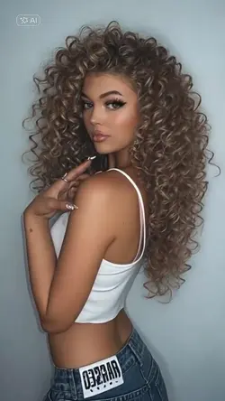 Curly hair 