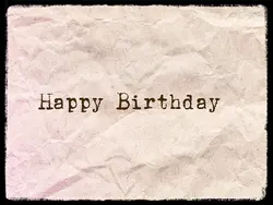 Happy Birthday