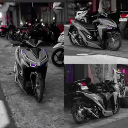 3 foto motor kece