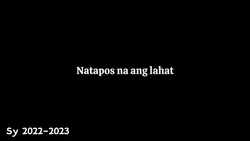 Natapos na ang lahat
