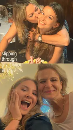 with mom/family 