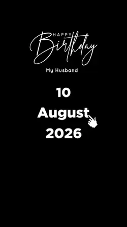 HBD HUSBAND 10 AUGUS