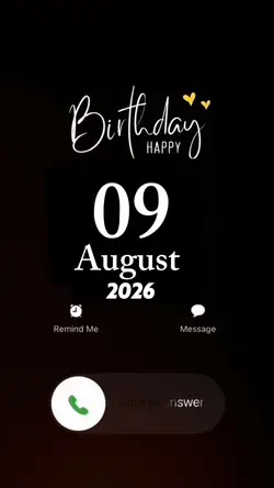 Hbd 09 August 2026 