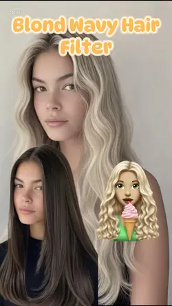 Blond Wavy Hair 