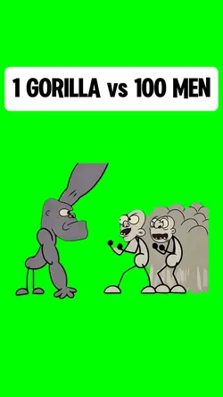 GORILLA vs 100 MEN