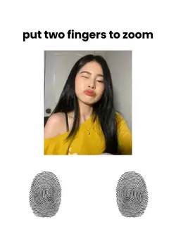 put two fingers