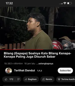 bilang gapapa