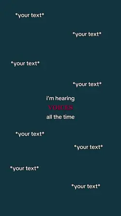 i’m hearing VOICES