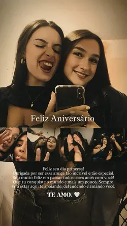 Aniversário amiga💕