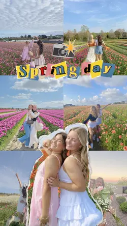 Spring day collage 