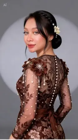 AI kebaya coklat